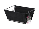 Wire fabric storage basket, black, 4.72 x 10.24 x h7.48 in, 6pks