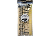 Disposable bamboo chopsticks w/ toothpick, star, 20 pairs, 11.07 in, 10pks