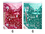 Christmas metallic gift bag, 2 pcs, 2 assort, 12pks