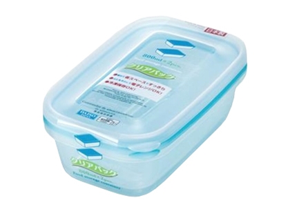 3.14" x 3.54" x 1.85" 3 pieces Daiso Food container height 