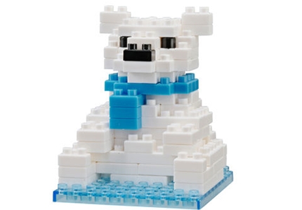 2pc Daiso Toy Petit Block Polar Bear From Japan for sale online 