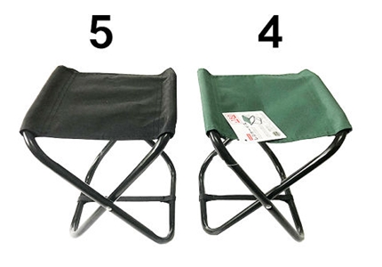 Daiso Mini Folding Chair Stool Beach Camping Traveling 10 x 8.25 Weight Capacity 110 lb