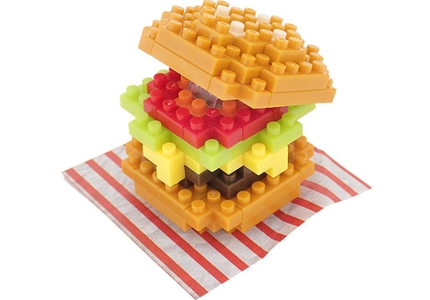 Hamburger Petit Block from Daiso Japan 