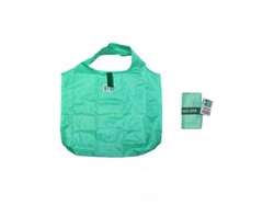 Foldable eco bag, mint green, 16.54 x 22.83 in, 12pks