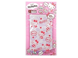 Sanrio Red Hello Kitty Set Of 25 Ziplock Bags 7cm X 10cm 